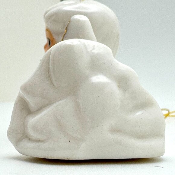 Vintage Ceramic Angel Ornaments Set Of 3 With Bird Duck Bunny Christmas Holiday - Picture 16 of 16